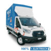 Elektrischer Lieferwagen E-Transit. 100 % Elektrisch. Mieten ab Münchenbuchsee. Mit Automatikgetrieben / Automatikschaltung